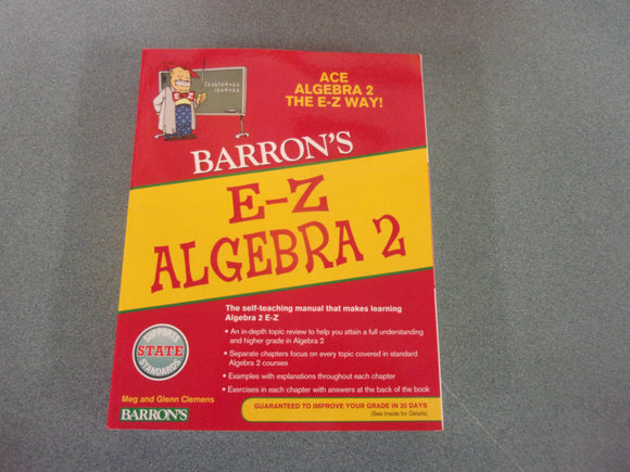 Barron's E-Z Algebra 2 (Softcover)