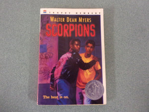 Scorpions by Walter Dean Myers (Paperback)*This copy has a crease in the cover.