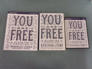 You Are Free: Be Who You Already Are by Rebekah Lyons (HC/Study Guide/DVD - Media Set)