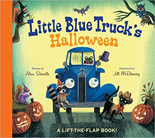 Little Blue Truck's Halloween by Alice Schertle (Lift-The-Flap Board Book) Like New!